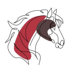 Strichgrafik Pferd